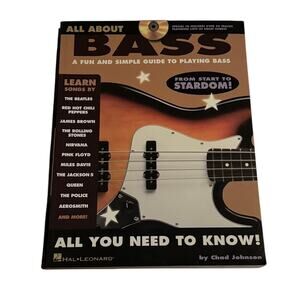 All About Bass Book A Fun and Simple Guide to Playing Bass With CD Hal Leonard